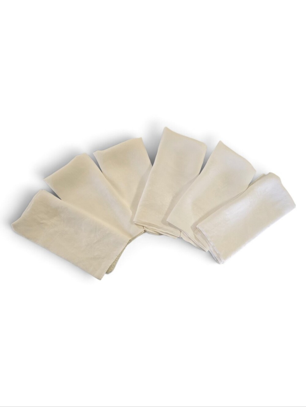 Vintage White Cloth Napkins Set Of 6